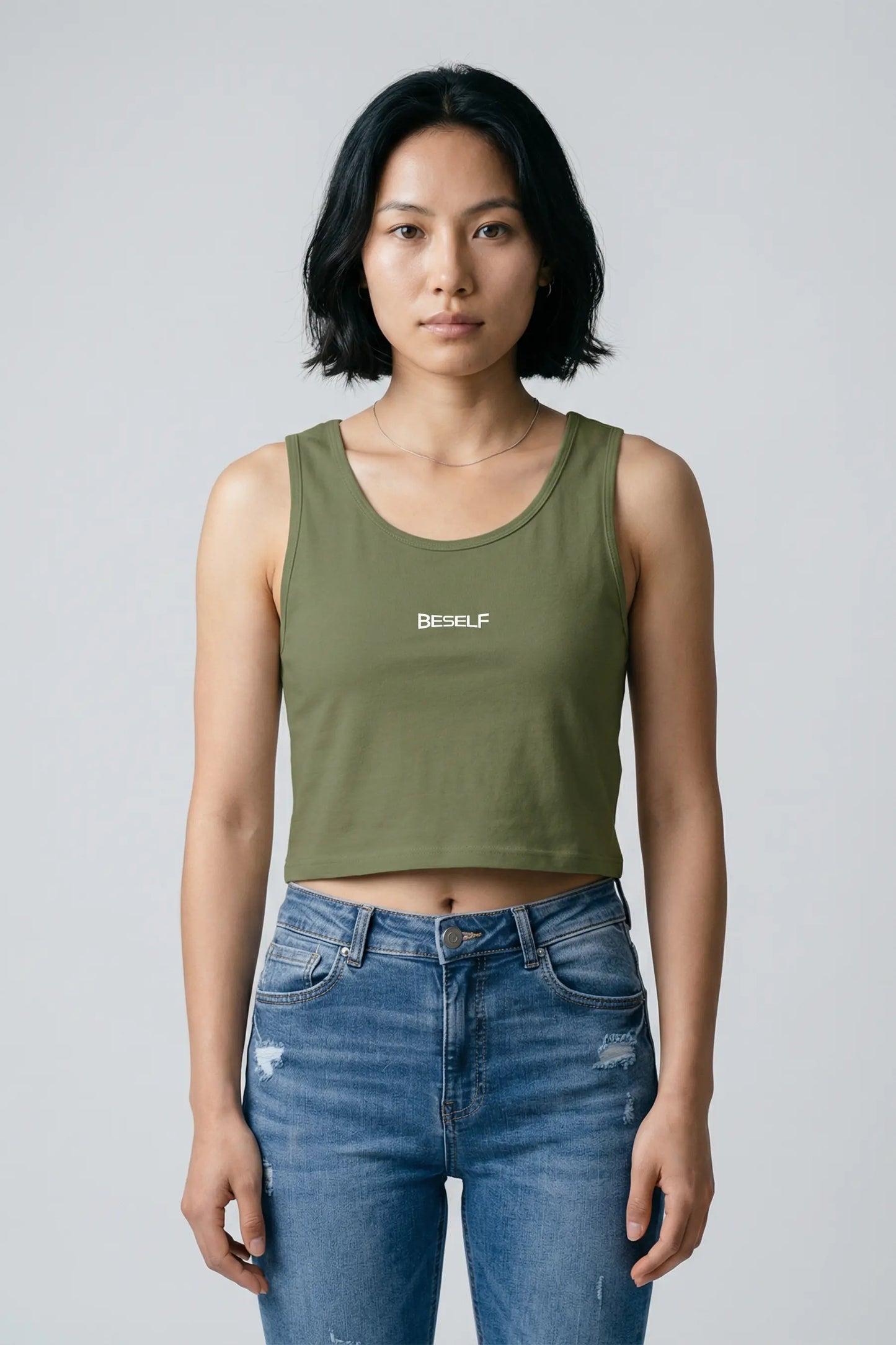 Women’s Crop Tank Top | Cotton Sleeveless Cropped Tee