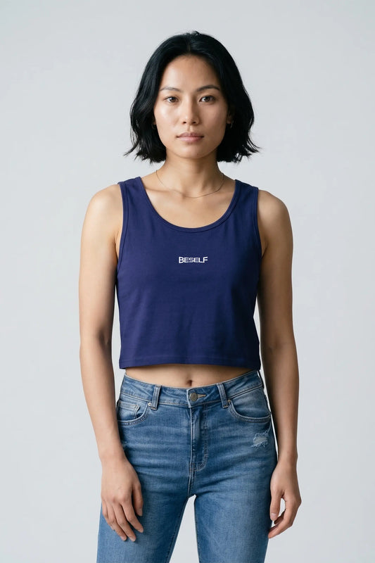 Women’s Crop Tank Top | Cotton Sleeveless Cropped Tee