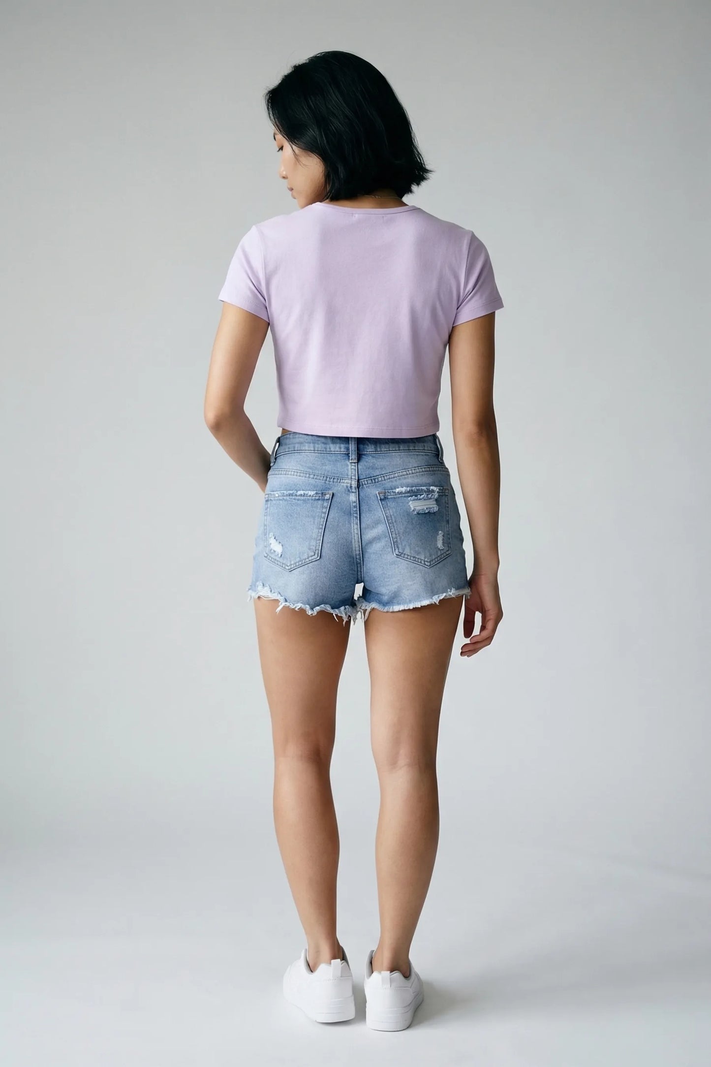 Women’s Baby Tee | Cotton Stretch Cropped T-Shirt