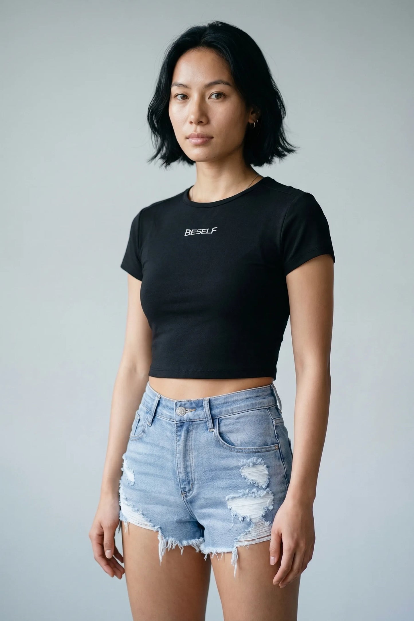 Women’s Baby Tee | Cotton Stretch Cropped T-Shirt