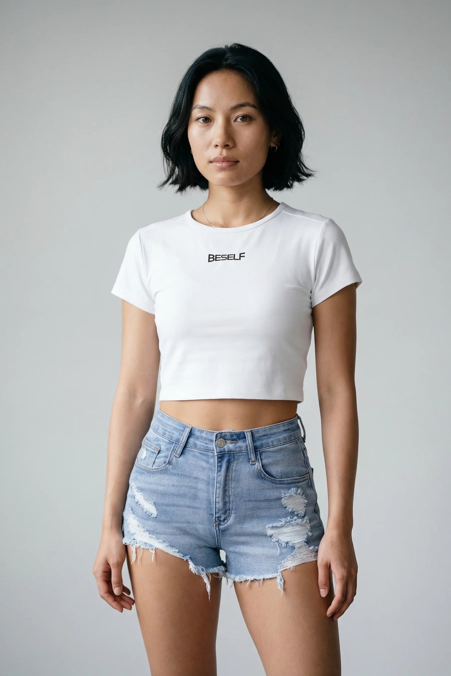 Women’s Baby Tee | Cotton Stretch Cropped T-Shirt