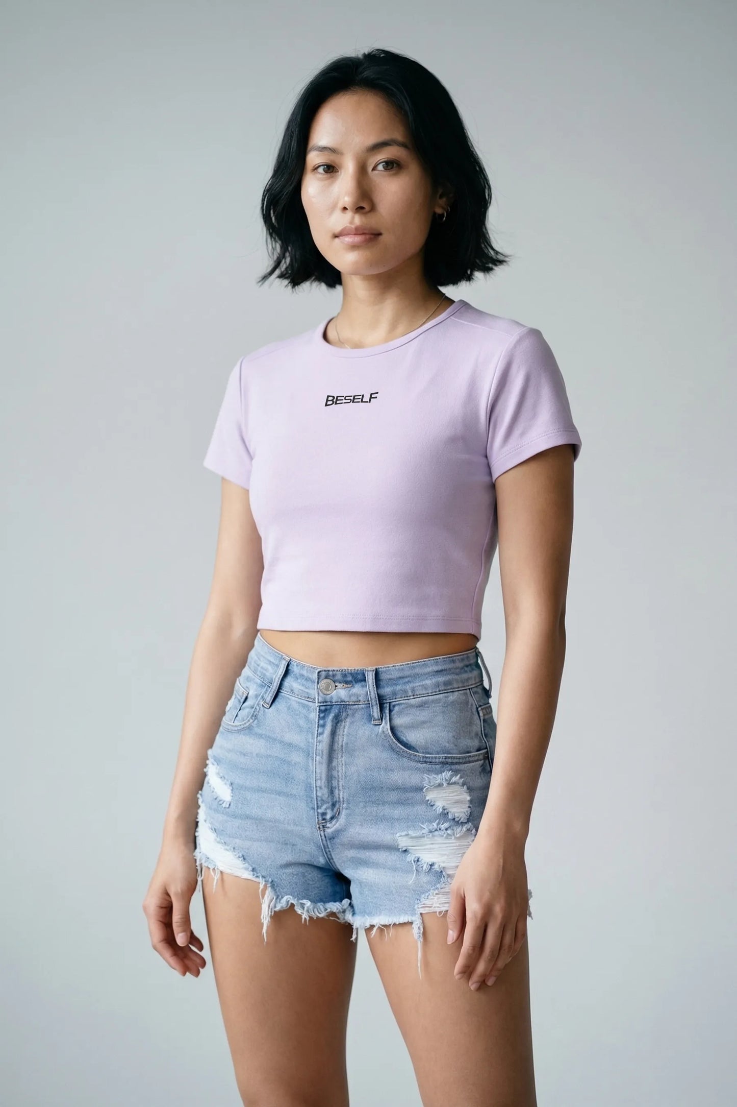 Women’s Baby Tee | Cotton Stretch Cropped T-Shirt