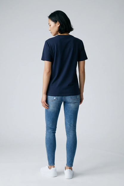 Cotton Stretch T-Shirt for Men & Women | Flexible Regular Fit Tee