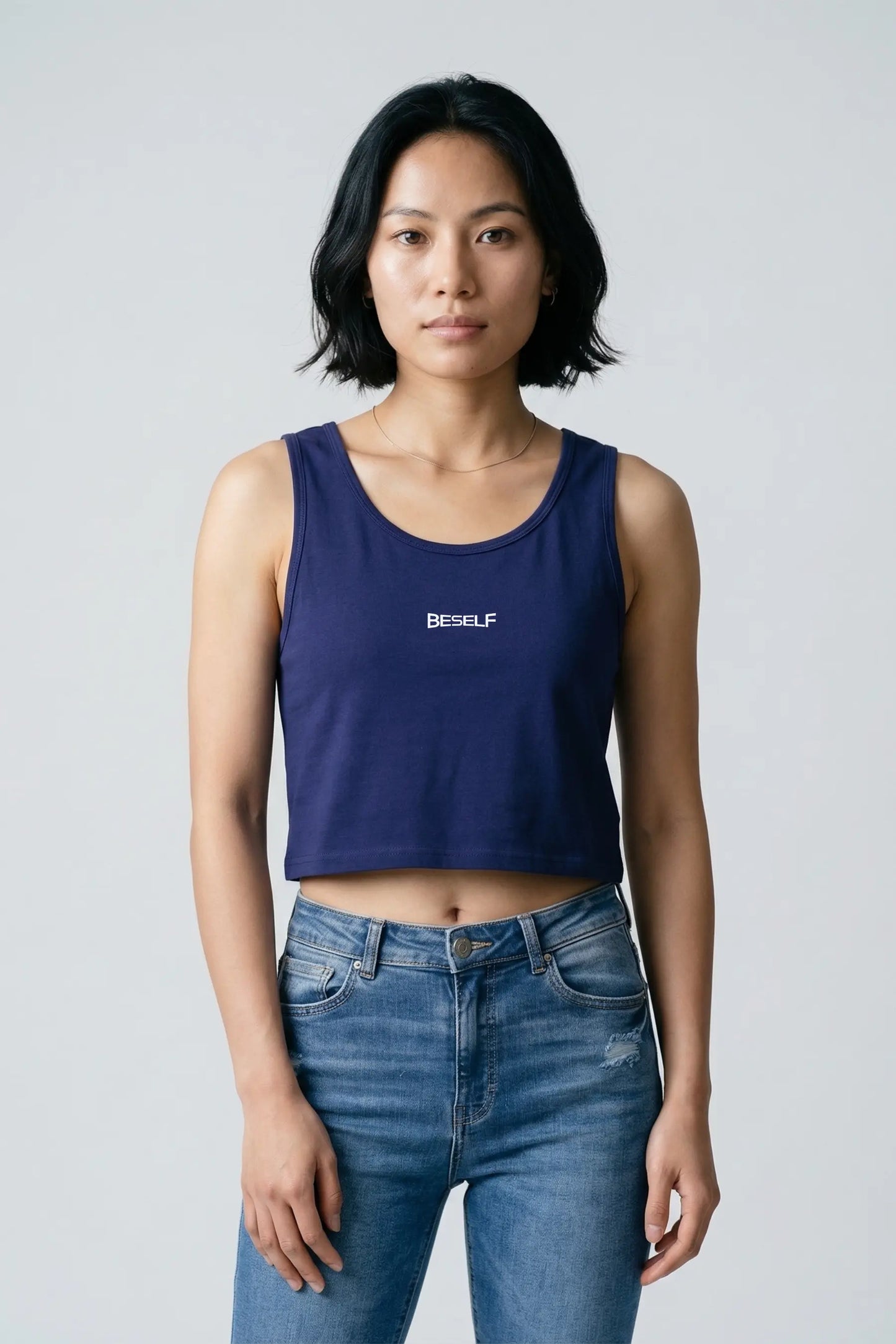 Women’s Crop Tank Top | Cotton Sleeveless Cropped Tee