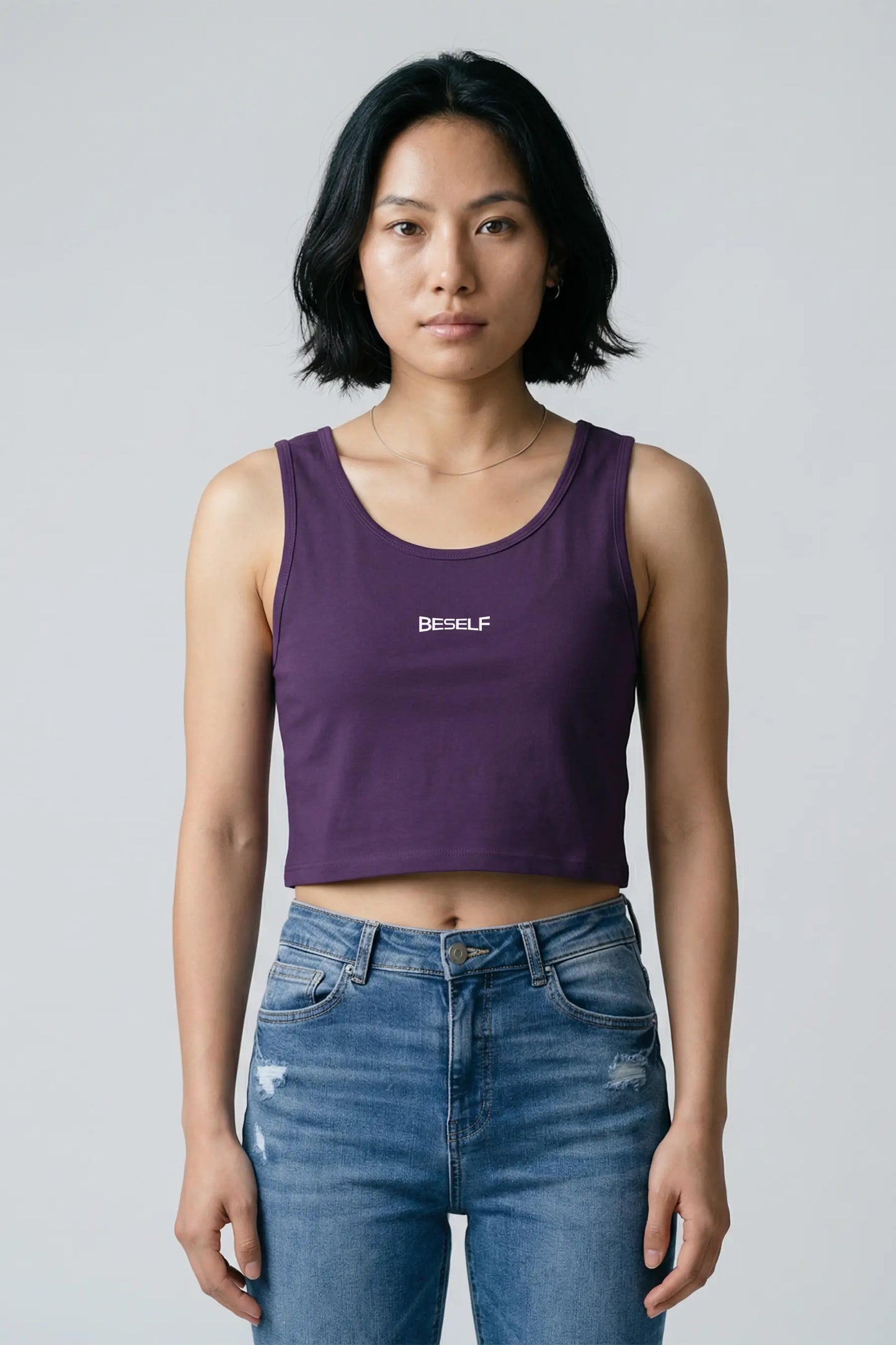 Women’s Crop Tank Top | Cotton Sleeveless Cropped Tee