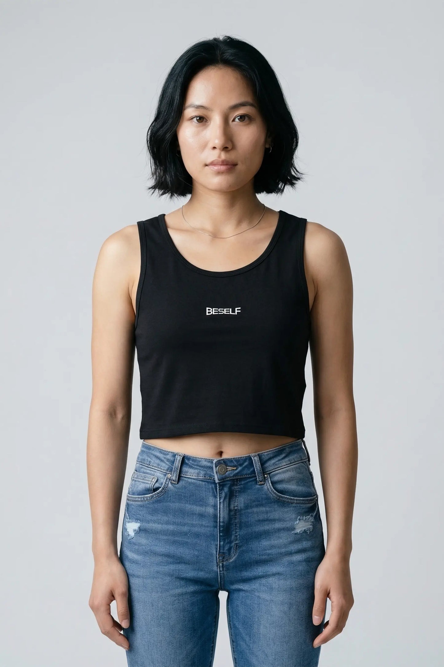 Women’s Crop Tank Top | Cotton Sleeveless Cropped Tee