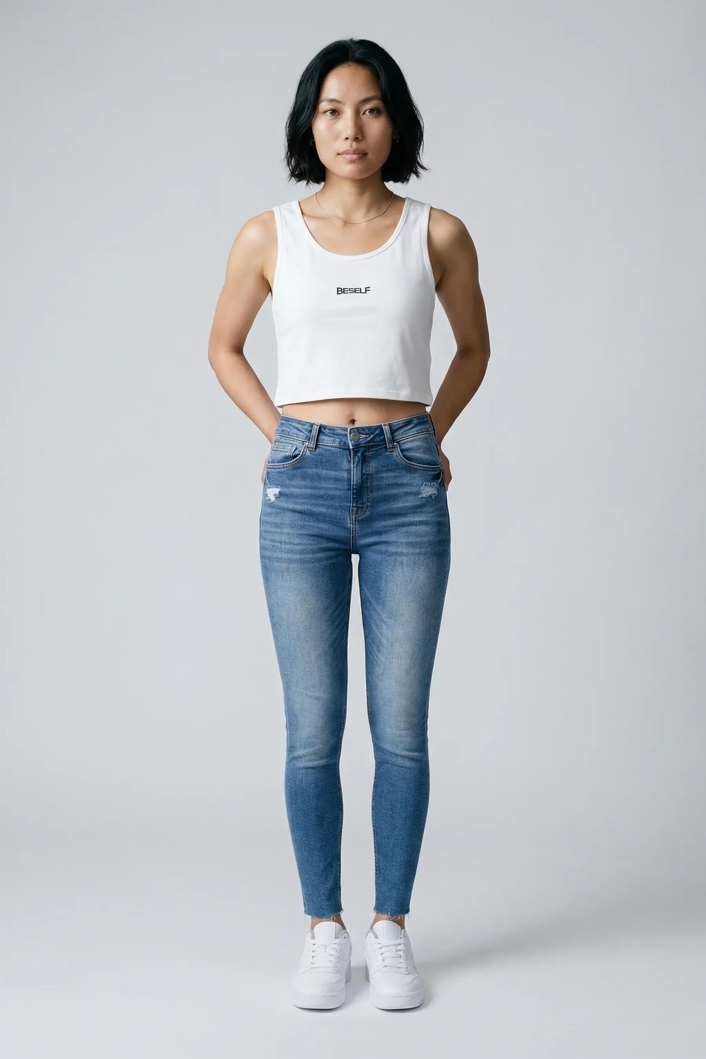 Women’s Crop Tank Top | Cotton Sleeveless Cropped Tee