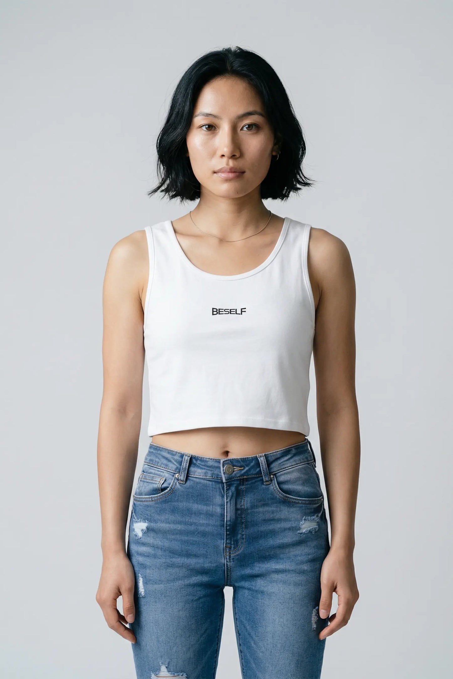 Women’s Crop Tank Top | Cotton Sleeveless Cropped Tee