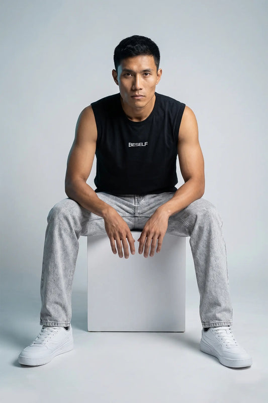 Men’s Sleeveless T-Shirt | Cotton Gym & Sports Tank Top