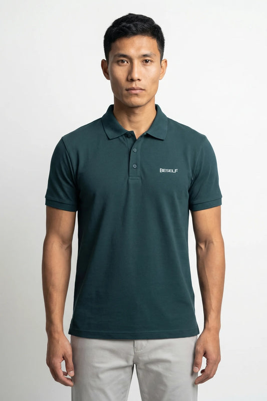 Men’s Polo T-Shirt | 100% Cotton Regular Fit Collar Tee