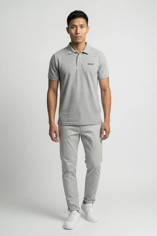 Men’s Polo T-Shirt | 100% Cotton Regular Fit Collar Tee